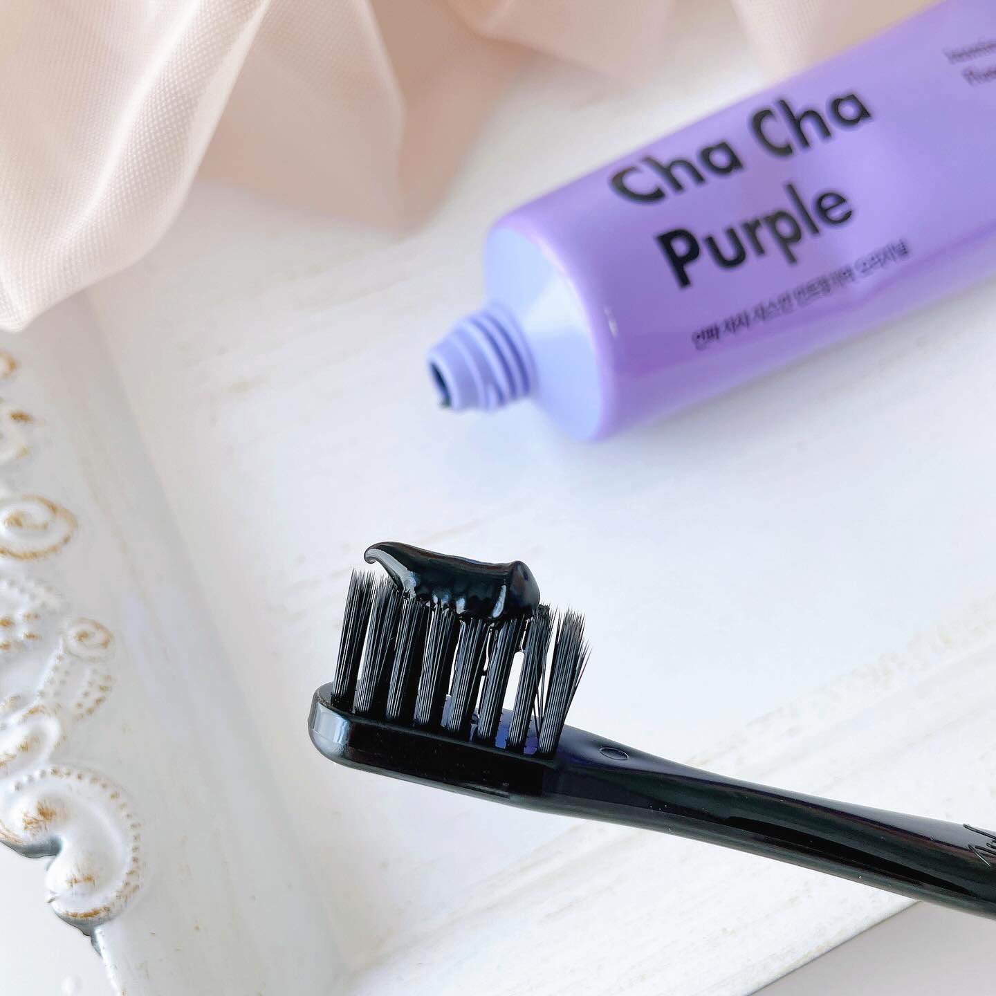 チャコール ジャスミンミント 歯磨き粉/chacha/歯磨き粉を使ったクチコミ（3枚目）