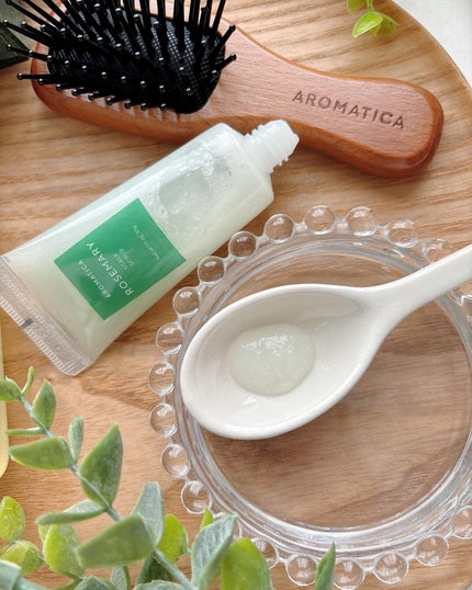 ローズマリーヘアケアキット/AROMATICA/ヘッドスクラブを使ったクチコミ(4枚目)