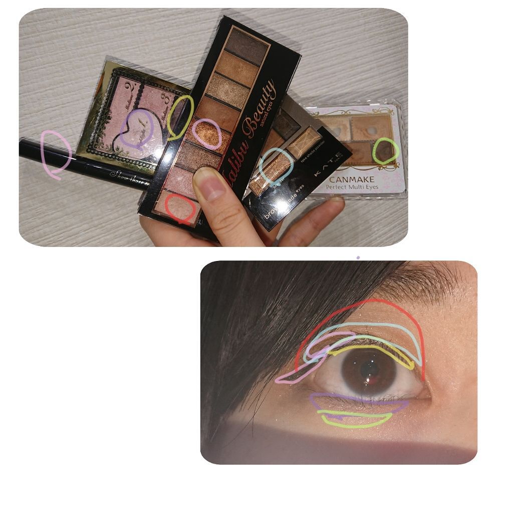 ロマンスハートアイズ 03 ピンクベージュ/KiSS/アイシャドウパレットを使ったクチコミ（1枚目）