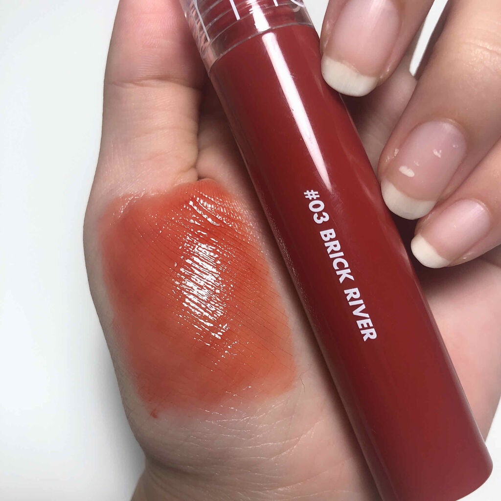 グラスティングウォーターティント/rom&nd/リップティントを使ったクチコミ(4枚目)