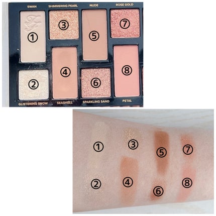 ボーン ディス ウェイ ザ ナチュラル ヌード アイシャドウ パレット/Too Faced/アイシャドウパレットを使ったクチコミ(3枚目)