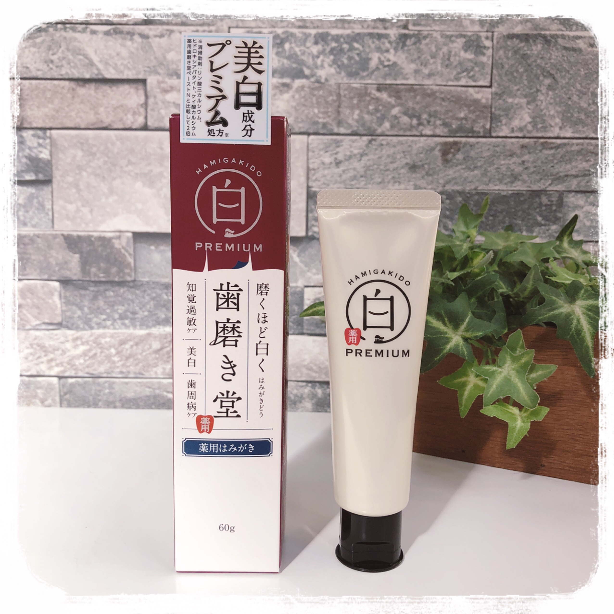 歯磨き堂 薬用ホワイトニングペースト プレミアム/歯磨き堂/歯磨き粉を使ったクチコミ（1枚目）