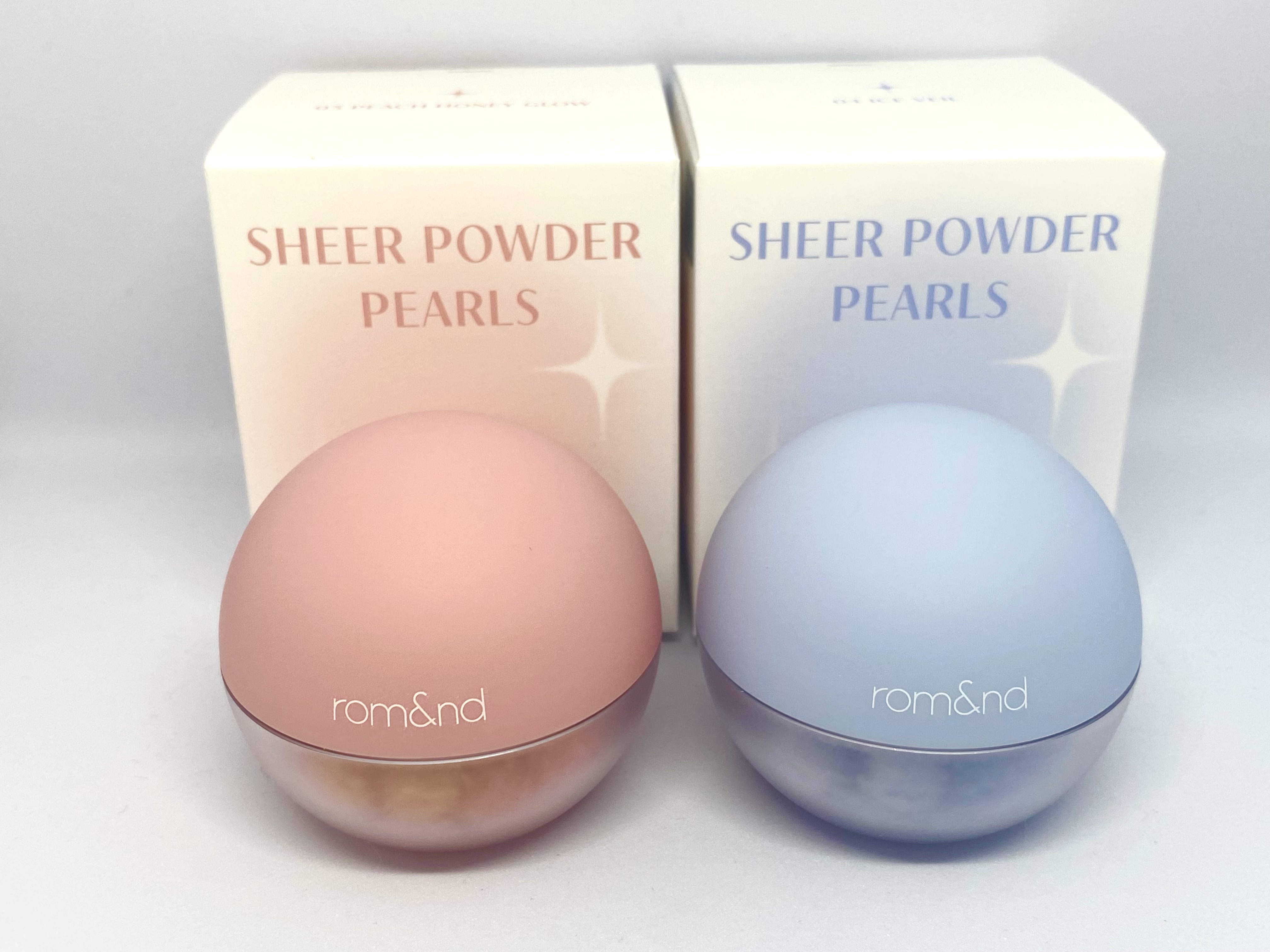 rom&nd シアーパールパウダーのクチコミ「ロムアンドから出た白玉パールの見た目もかわいいハイライトの新色が登場！

#03 PEACH .....」（2枚目）