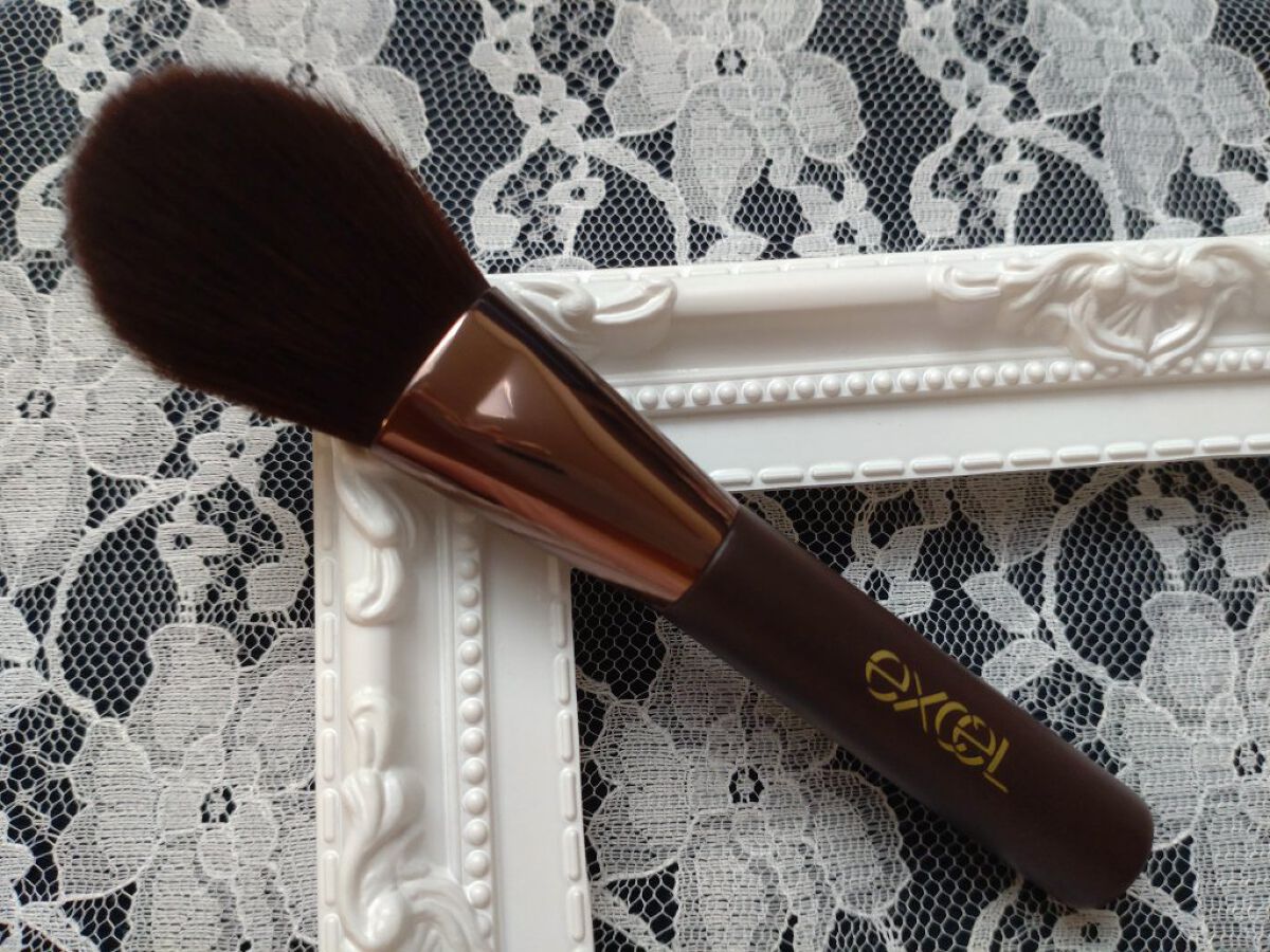 ハイライトチークブラシ/excel/メイクブラシを使ったクチコミ（1枚目）