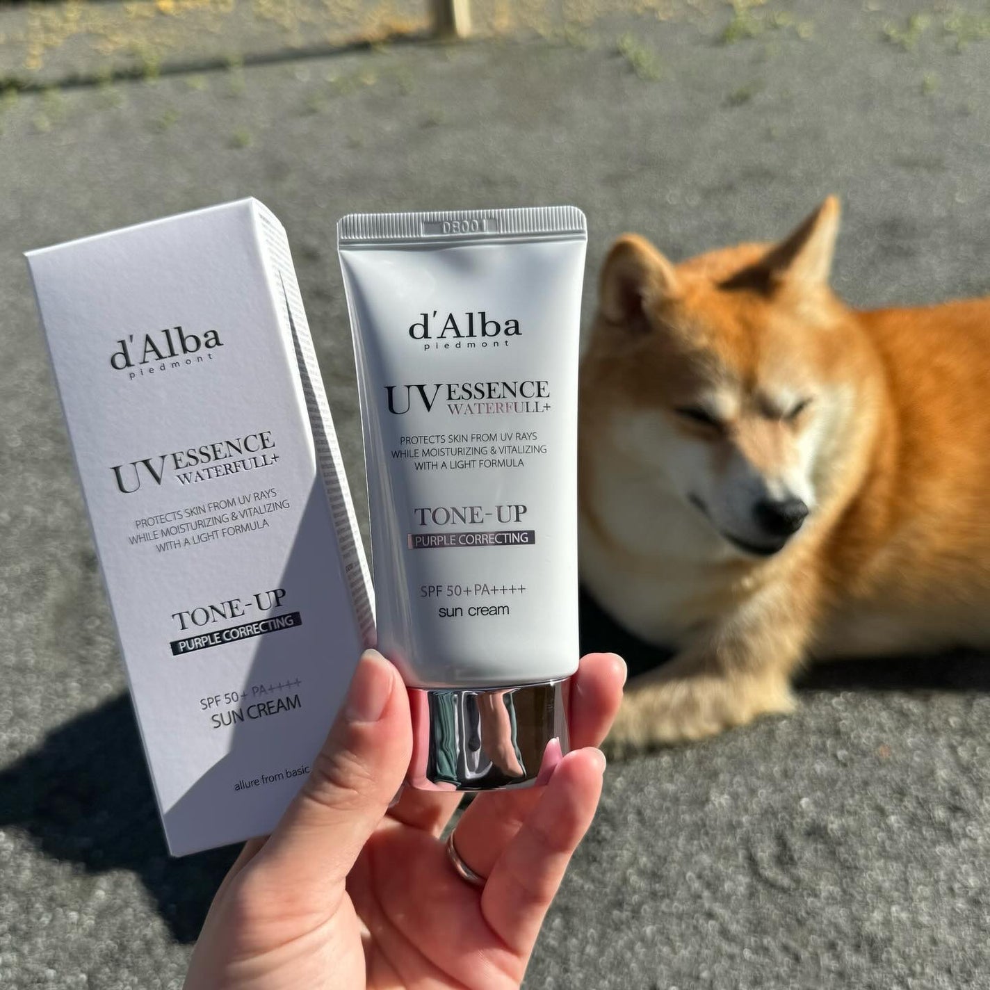 ダルバ ウォータフル トーンアップ サンクリーム(パープル)/ダルバ/日焼け止めクリームを使ったクチコミ(1枚目)