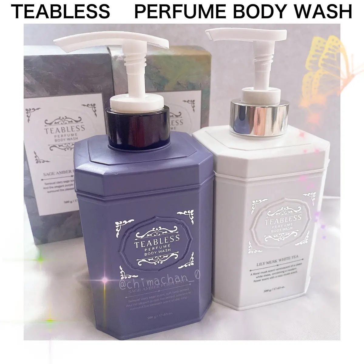 パフュームボディウォッシュ セージアンバーパープルティー/TEABLESS/ボディソープを使ったクチコミ（2枚目）