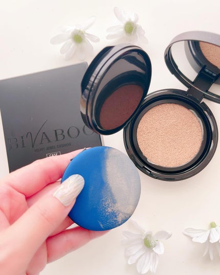 ベルベットジュエルクッション/BIVABOO/クッションファンデーションを使ったクチコミ(5枚目)