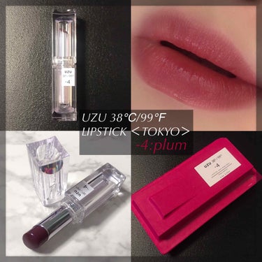 UZU新作リップスティック💗

＊

UZU BY FLOW FUSHI
38℃/99℉
LIPSTICK ＜TOKYO＞
-4:plum

2200円/全6色

＊

今日は9/27に新しく発売された