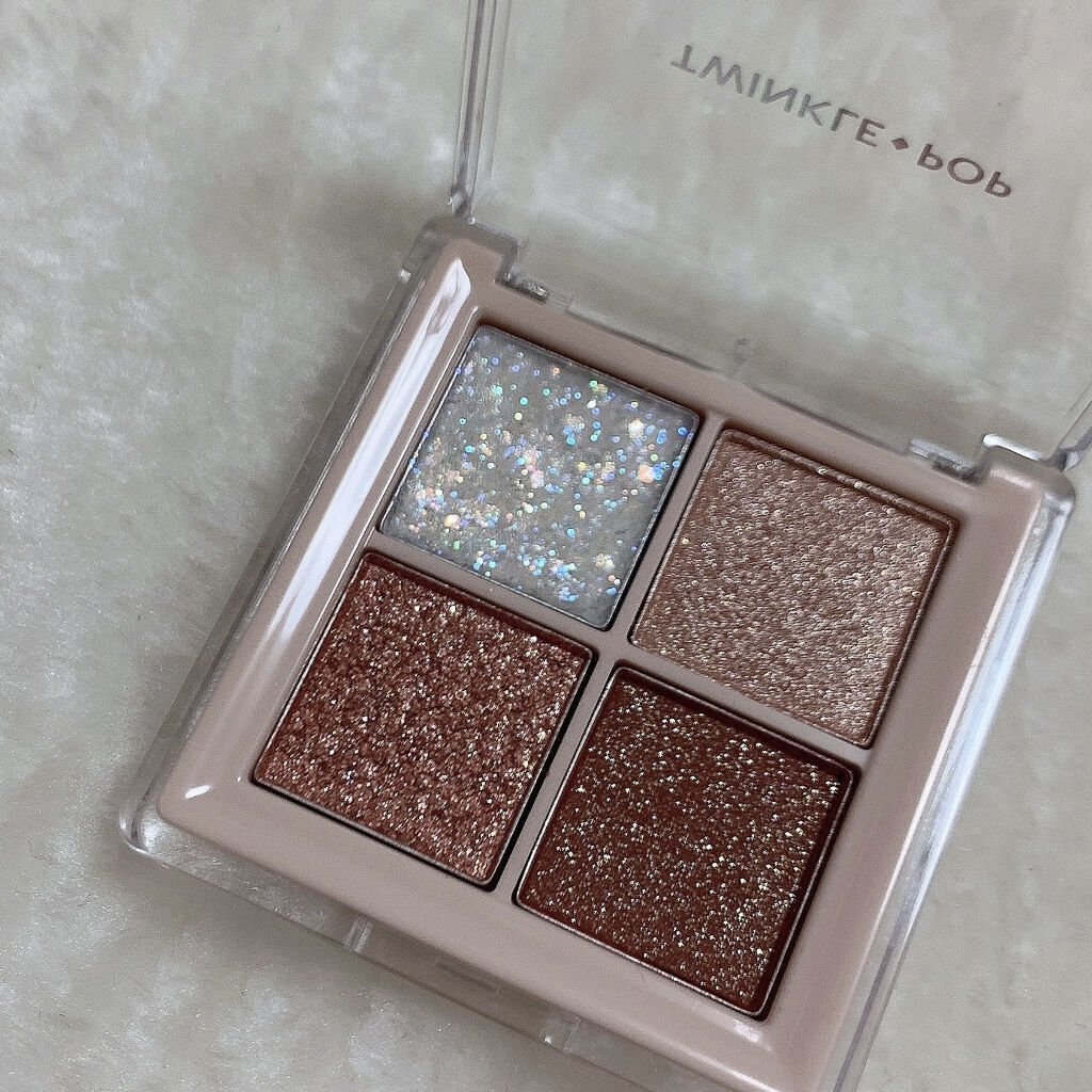 TWINKLE POP Pearl Flex Glitter Eye Palette/CLIO/アイシャドウパレットを使ったクチコミ（2枚目）