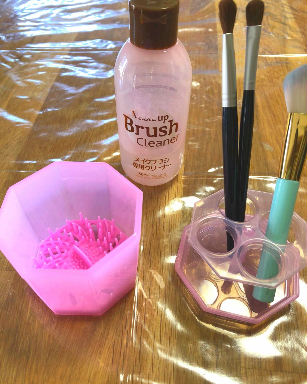 メイクブラシクリーナー/DAISO/その他化粧小物を使ったクチコミ(1枚目)