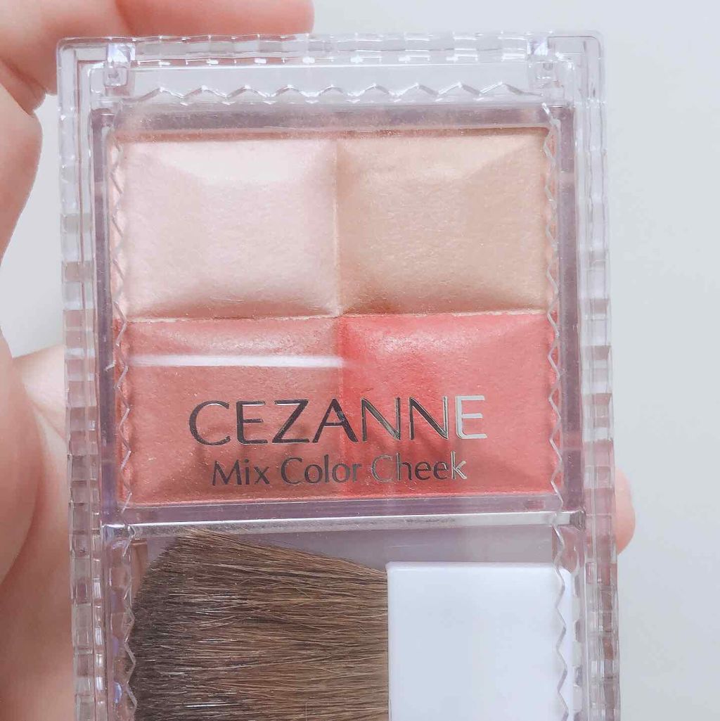 ミックスカラーチーク 05 レッド系/CEZANNE/パウダーチークを使ったクチコミ（1枚目）