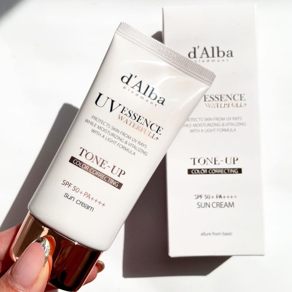 ウォータフルトーンアップサンクリーム/ダルバ/日焼け止めクリームを使ったクチコミ(1枚目)
