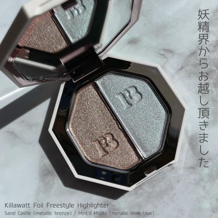 KILLAWATT FREESTYLE HIGHLIGHTER DUO/FENTY BEAUTY BY RIHANNA/パウダーハイライトを使ったクチコミ(2枚目)