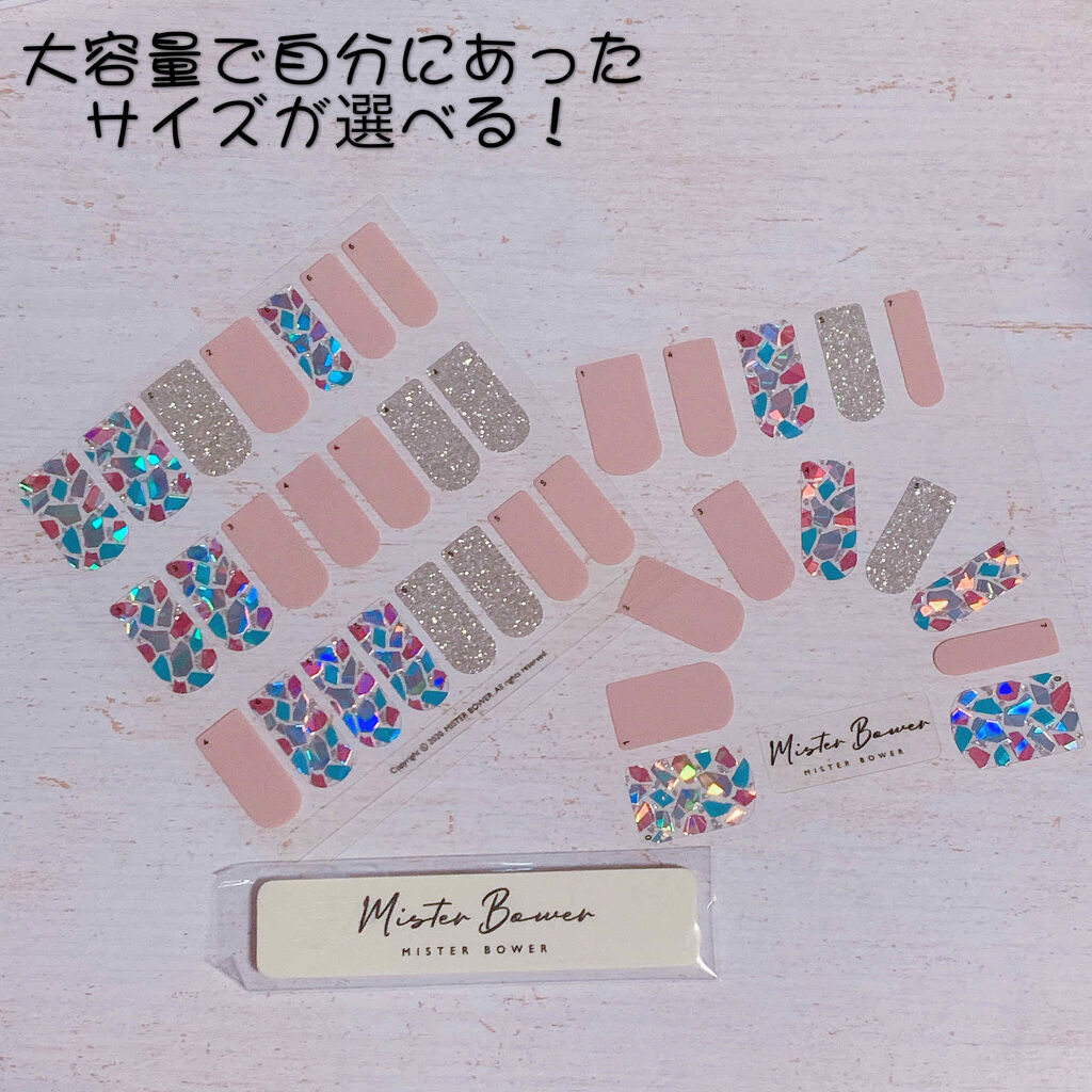 Mister Bower Gel Nail Sticker/ミスターバウアー/ネイルシールを使ったクチコミ（2枚目）
