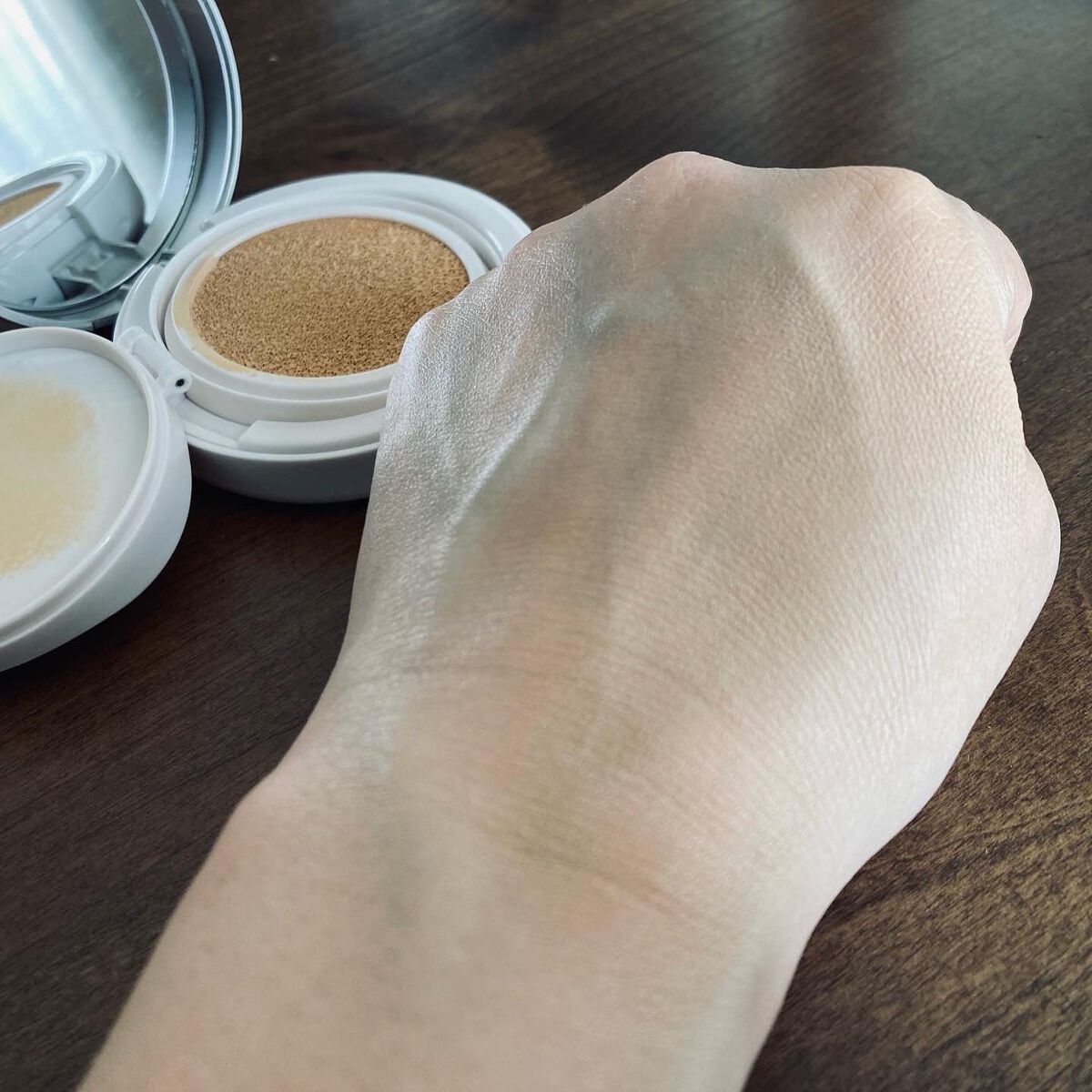 リンクルホワイトクッションファンデーション/コラリッチ/クッションファンデーションを使ったクチコミ(5枚目)