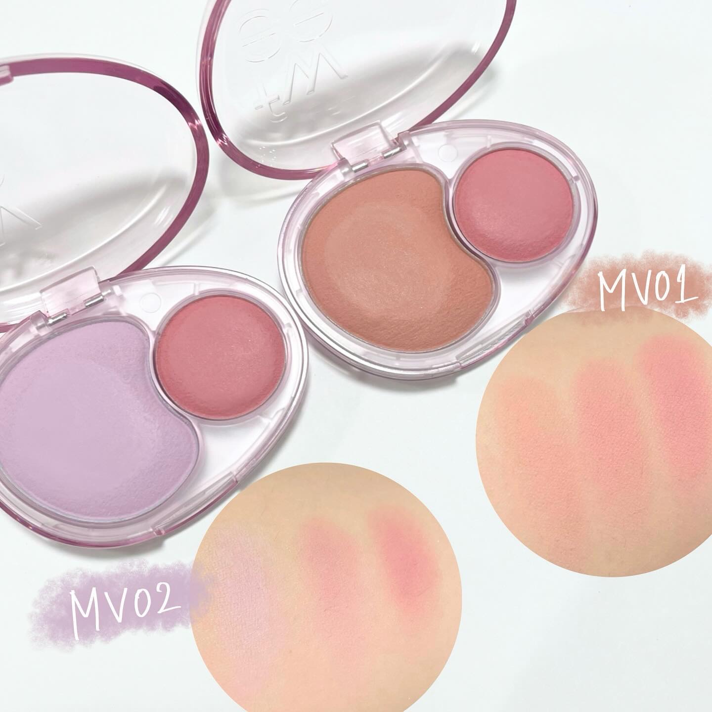 デュアルチークメロウ/fwee/ジェル・クリームチークを使ったクチコミ（3枚目）