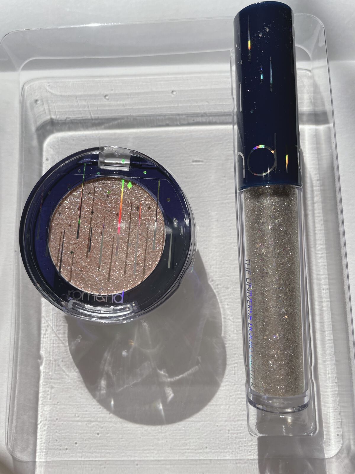 グリッター シャドウ カラー/rom&nd/グリッターを使ったクチコミ（2枚目）