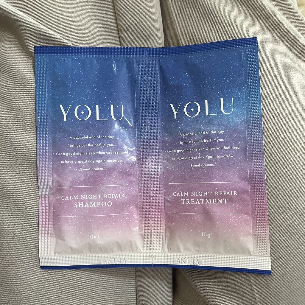 カームナイトリペアシャンプー／トリートメント/YOLU/市販シャンプーを使ったクチコミ（1枚目）