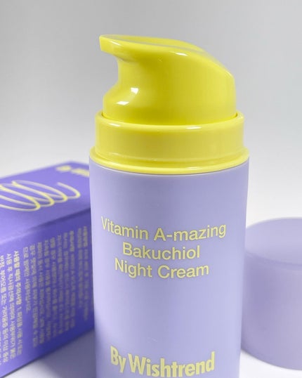 ビタミンA-mazingバクチオールナイトクリーム/By Wishtrend/フェイスクリームを使ったクチコミ(2枚目)