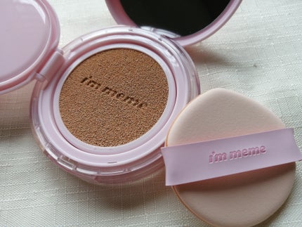 ワンダーベルベットラスティングクッション/i’m meme/クッションファンデーションを使ったクチコミ(2枚目)