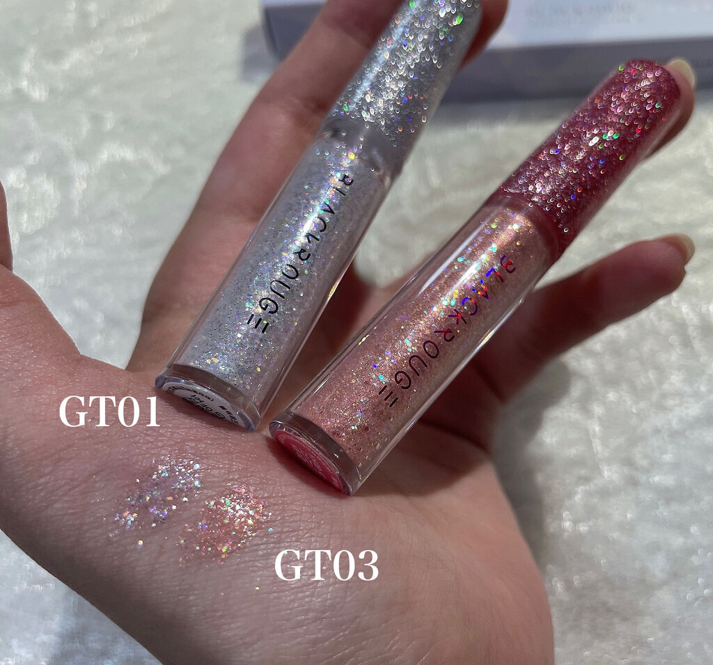 パールブリー アイグリッター  トライアングル/BLACK ROUGE/グリッターを使ったクチコミ（3枚目）