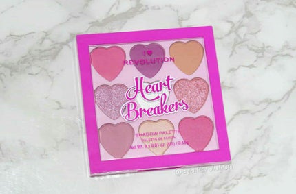 I Heart Revolution Heartbreakers Eyeshadow Palette/MAKEUP REVOLUTION/アイシャドウパレットを使ったクチコミ(1枚目)