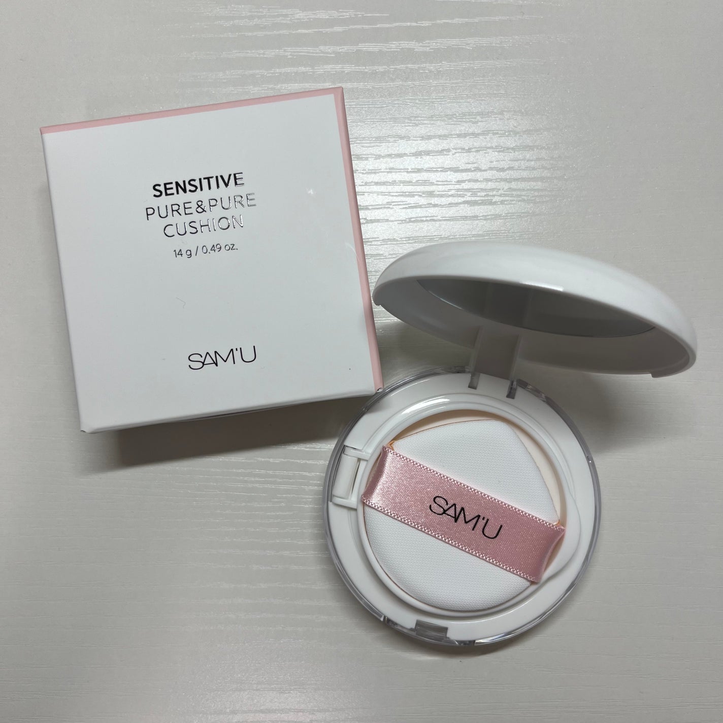 センシティブピュア&ピュアクッション/SAM'U/クッションファンデーションを使ったクチコミ(2枚目)