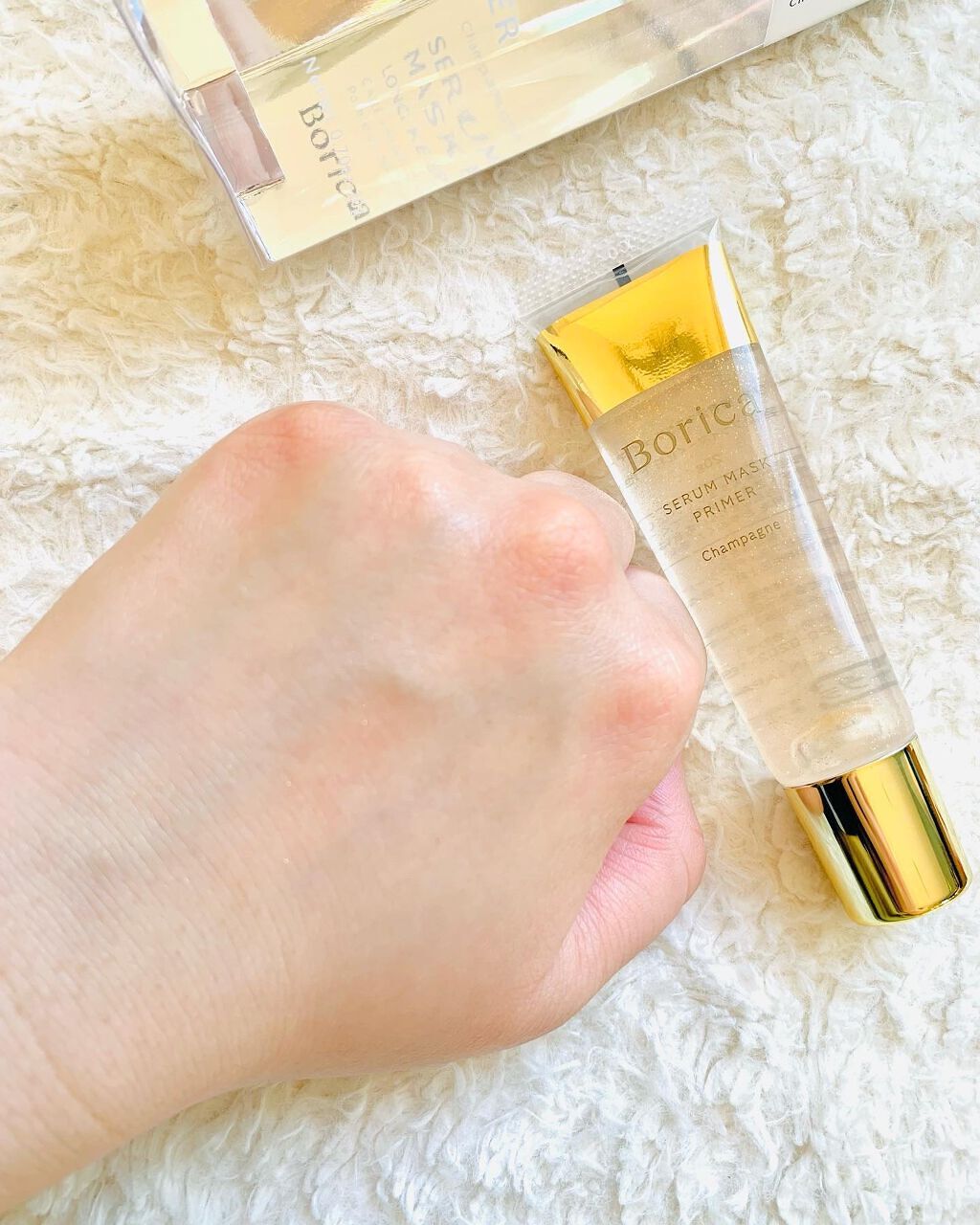 美容液マスクプライマー(シャンパン)/Borica/化粧下地を使ったクチコミ(4枚目)