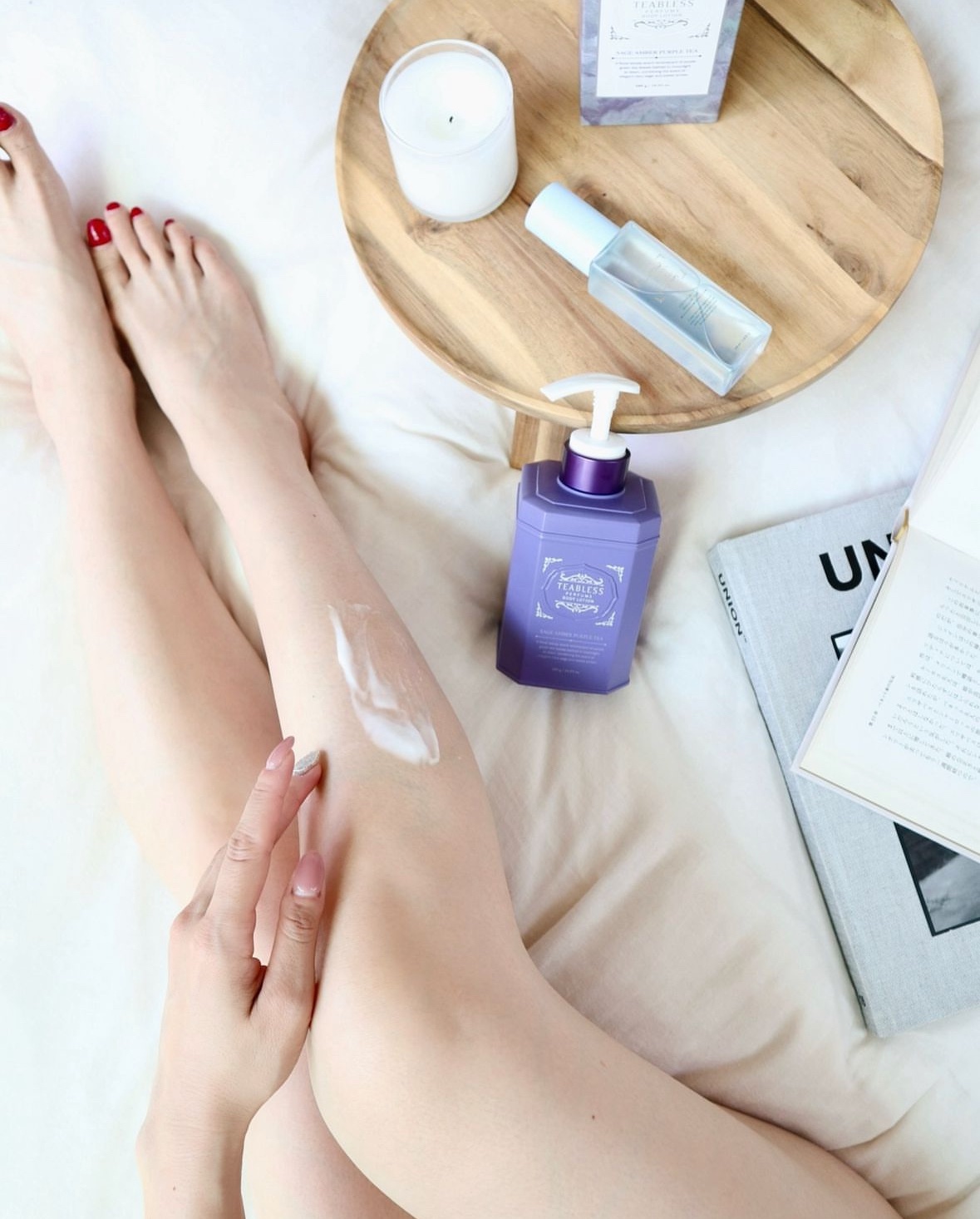 パフュームボディローション セイジアンバーパープルティー/TEABLESS/ボディローションを使ったクチコミ（1枚目）