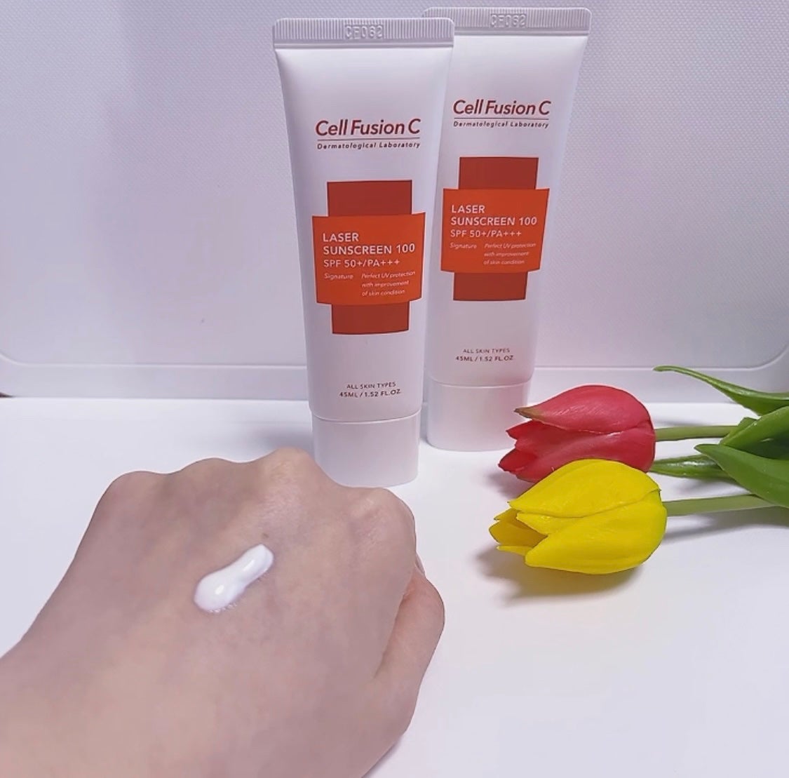 レーザーサンスクリーン 100/Cell Fusion C(セルフュージョンシー)/日焼け止めクリームを使ったクチコミ(1枚目)