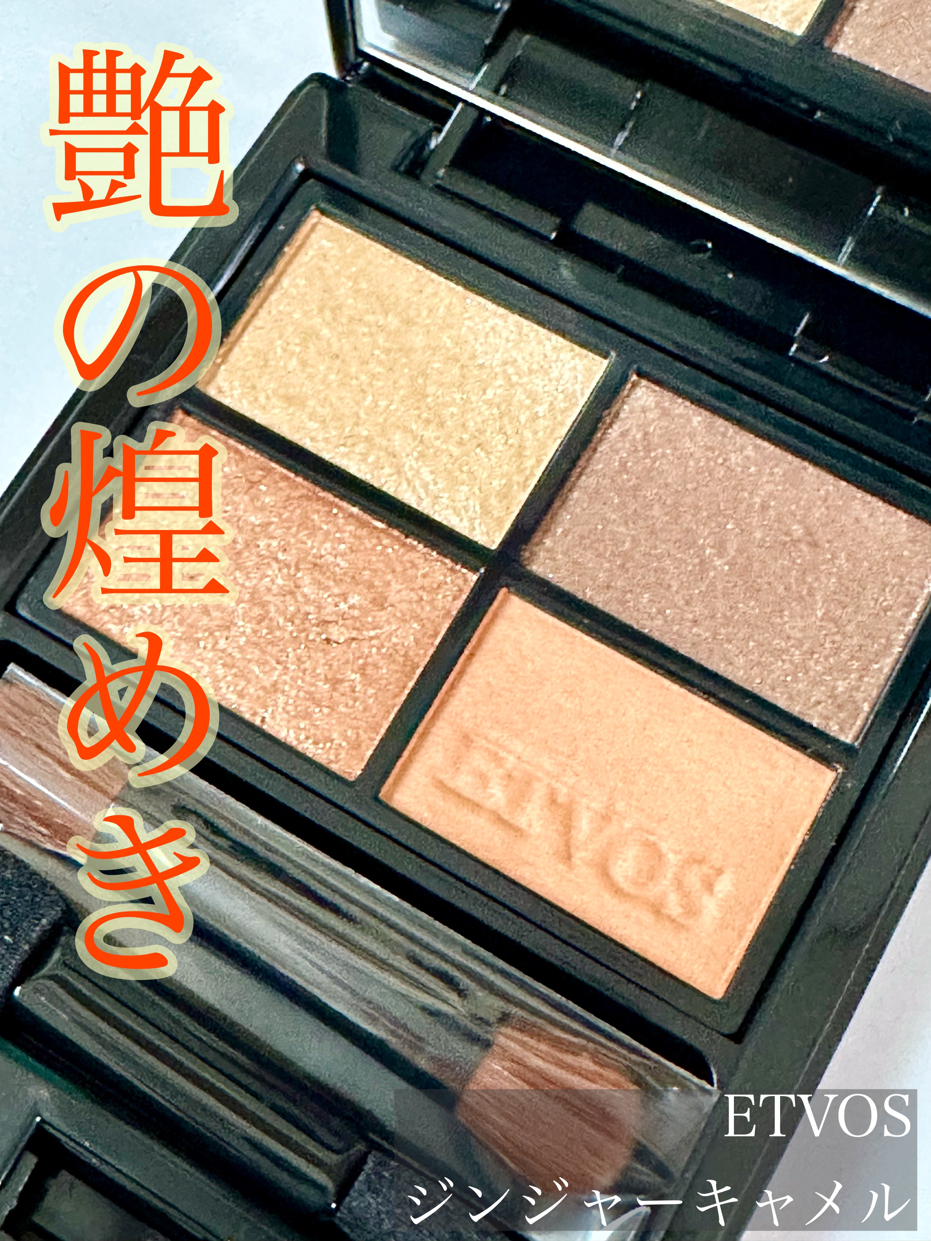 ミネラルクラッシィシャドー ジンジャーキャメル/エトヴォス/アイシャドウパレットを使ったクチコミ（1枚目）