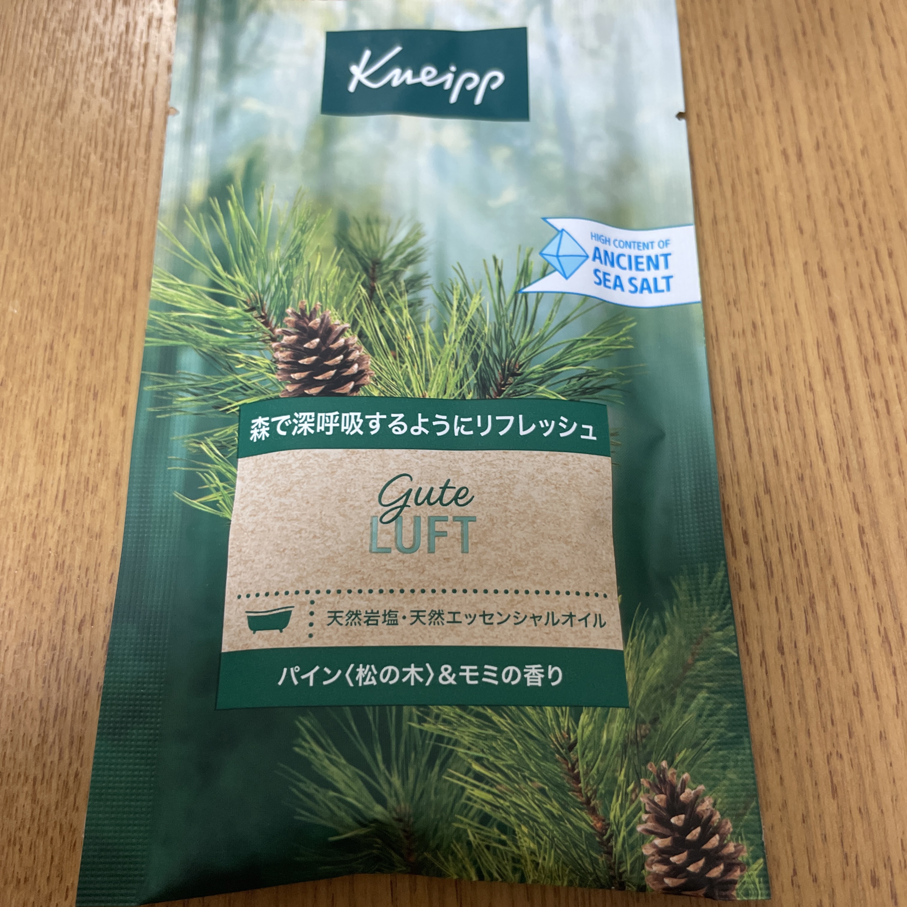 クナイプ グーテルフト バスソルト パイン<松の木>&モミの香り 50g/クナイプ/無機塩系入浴剤を使ったクチコミ（1枚目）