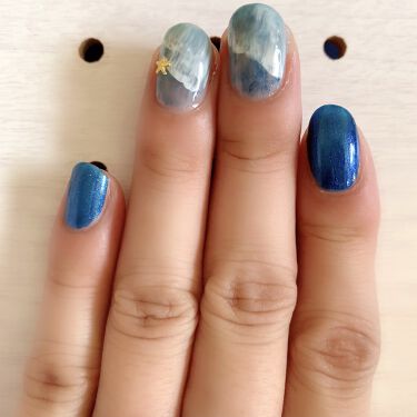 カラフルネイルズ キャンメイクを使った口コミ おうちで作るマーメイドネイル まず最初に By Borotama 混合肌 Lips
