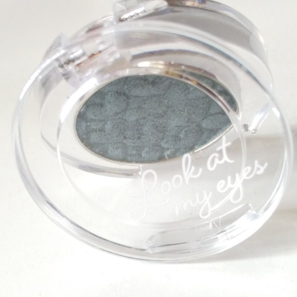 ルックアット マイアイズ GR711 ティールグリーン（生産終了）/ETUDE/単色アイシャドウを使ったクチコミ（3枚目）
