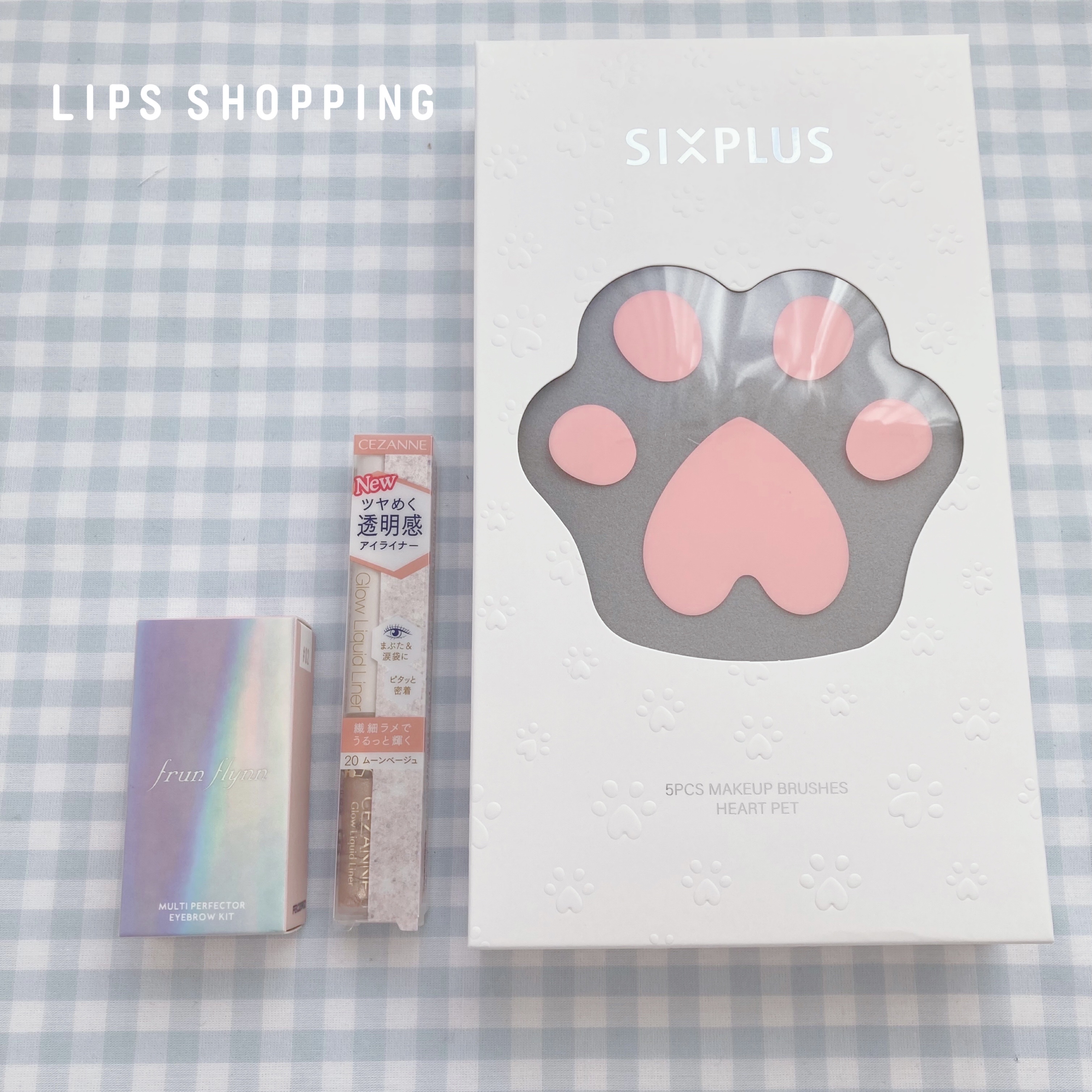 SIXPLUS メイクブラシ5本セット ハートペット/SIXPLUS/メイクブラシを使ったクチコミ（1枚目）