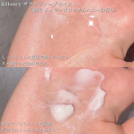 サクラ ディープモイスト シャンプー1.0/ヘアトリートメント2.0/&honey/シャンプー・コンディショナーを使ったクチコミ(3枚目)