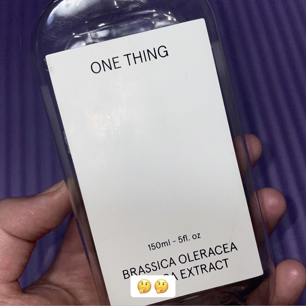 ブロッコリー化粧水/ONE THING/化粧水を使ったクチコミ（1枚目）