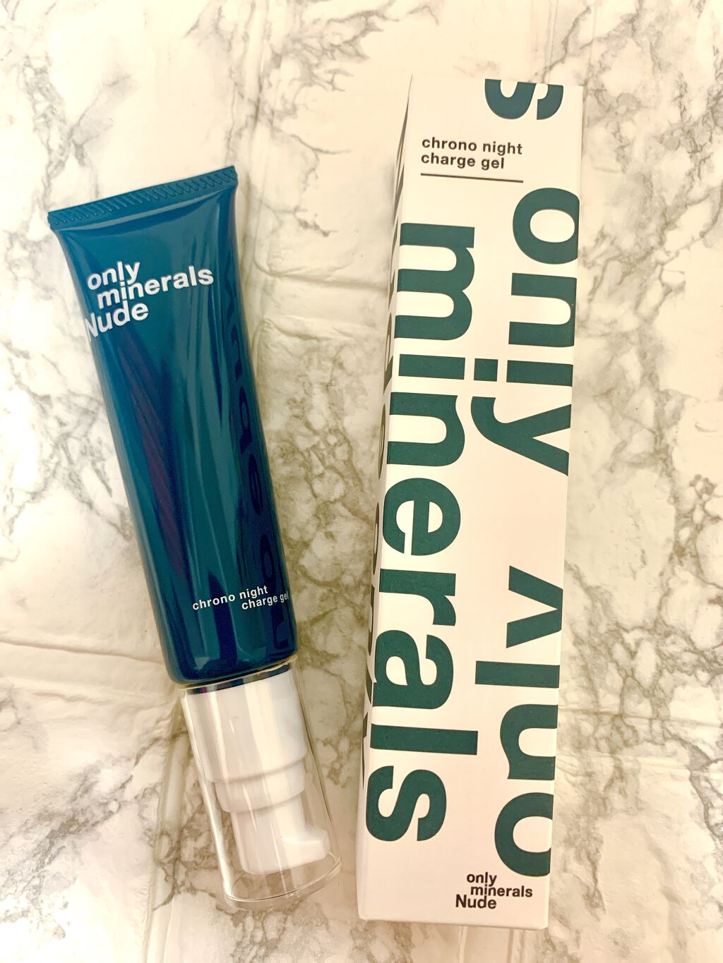Nude クロノナイトチャージジェル/ONLY MINERALS/フェイスクリームを使ったクチコミ（1枚目）