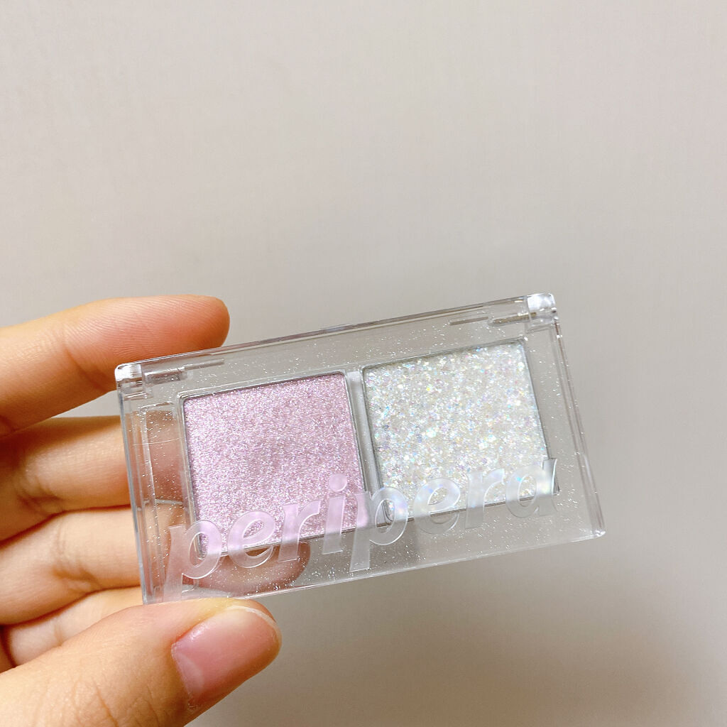  デュオ ポケット グリッター シャドウ 02 SEASHELL CRUMBLE/PERIPERA/アイシャドウパレットを使ったクチコミ（1枚目）
