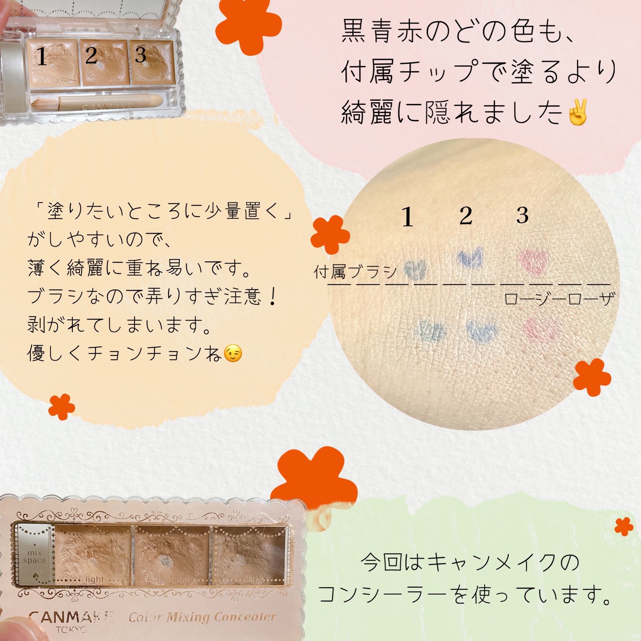 マルチユースブラシ〈ポイント〉/ロージーローザ/メイクブラシを使ったクチコミ（2枚目）