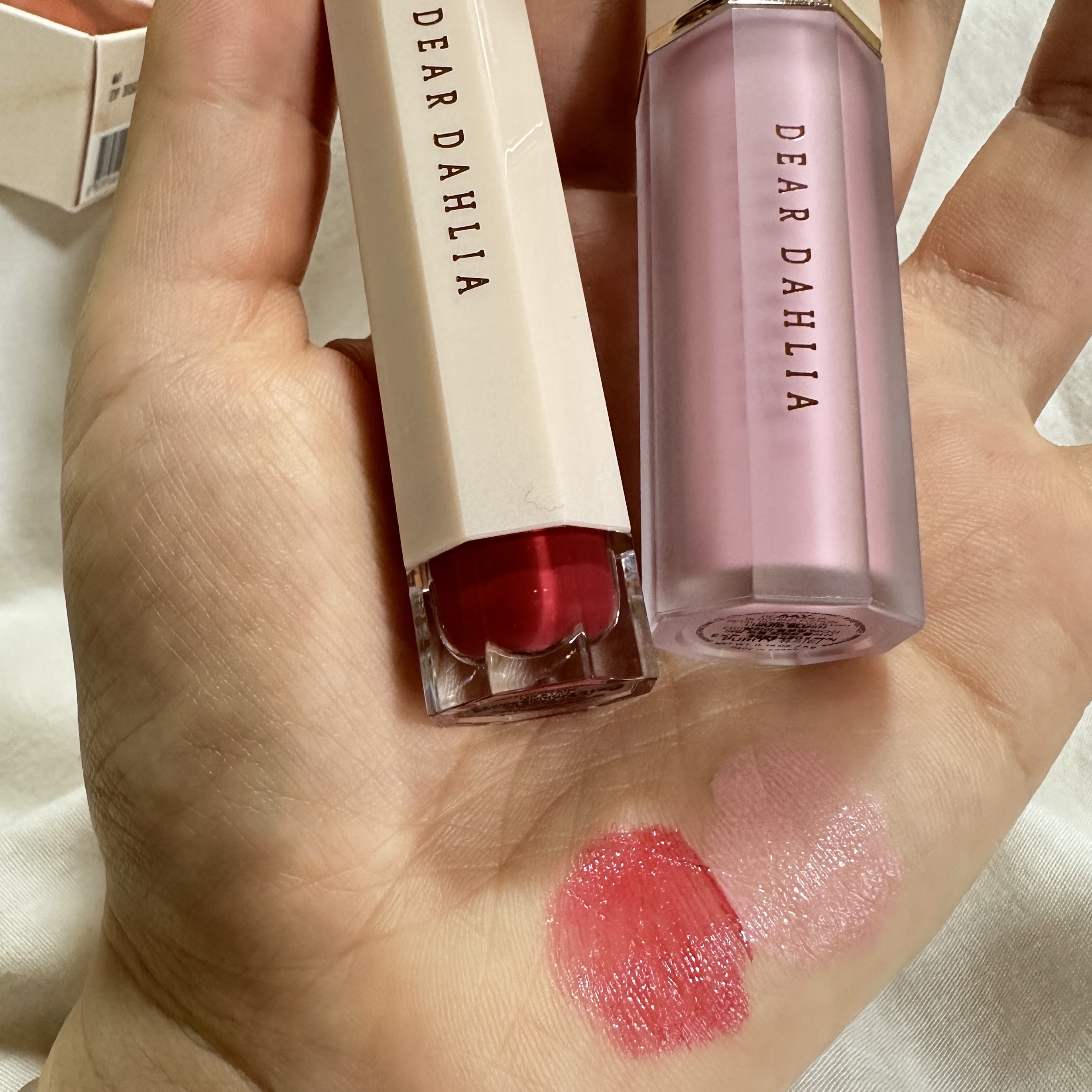 ブルーミングエディション サテングローリップ ステイン アドーア/DEAR DAHLIA/口紅を使ったクチコミ（1枚目）