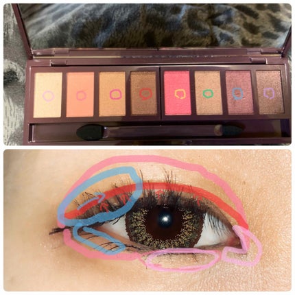 グラマラスリッチ アイパレット (クリスマスコフレ 2018)/Visée/メイクアップキットを使ったクチコミ(3枚目)