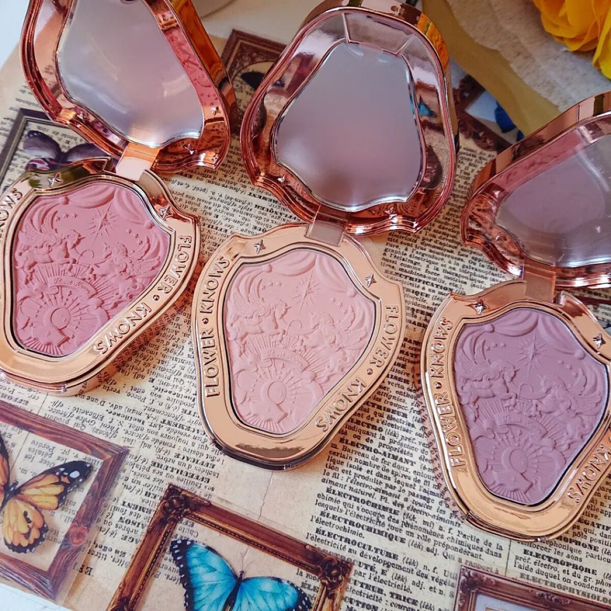 クリスタルユニコーンシリーズ チークブラッシュ/FlowerKnows/パウダーチークを使ったクチコミ(6枚目)