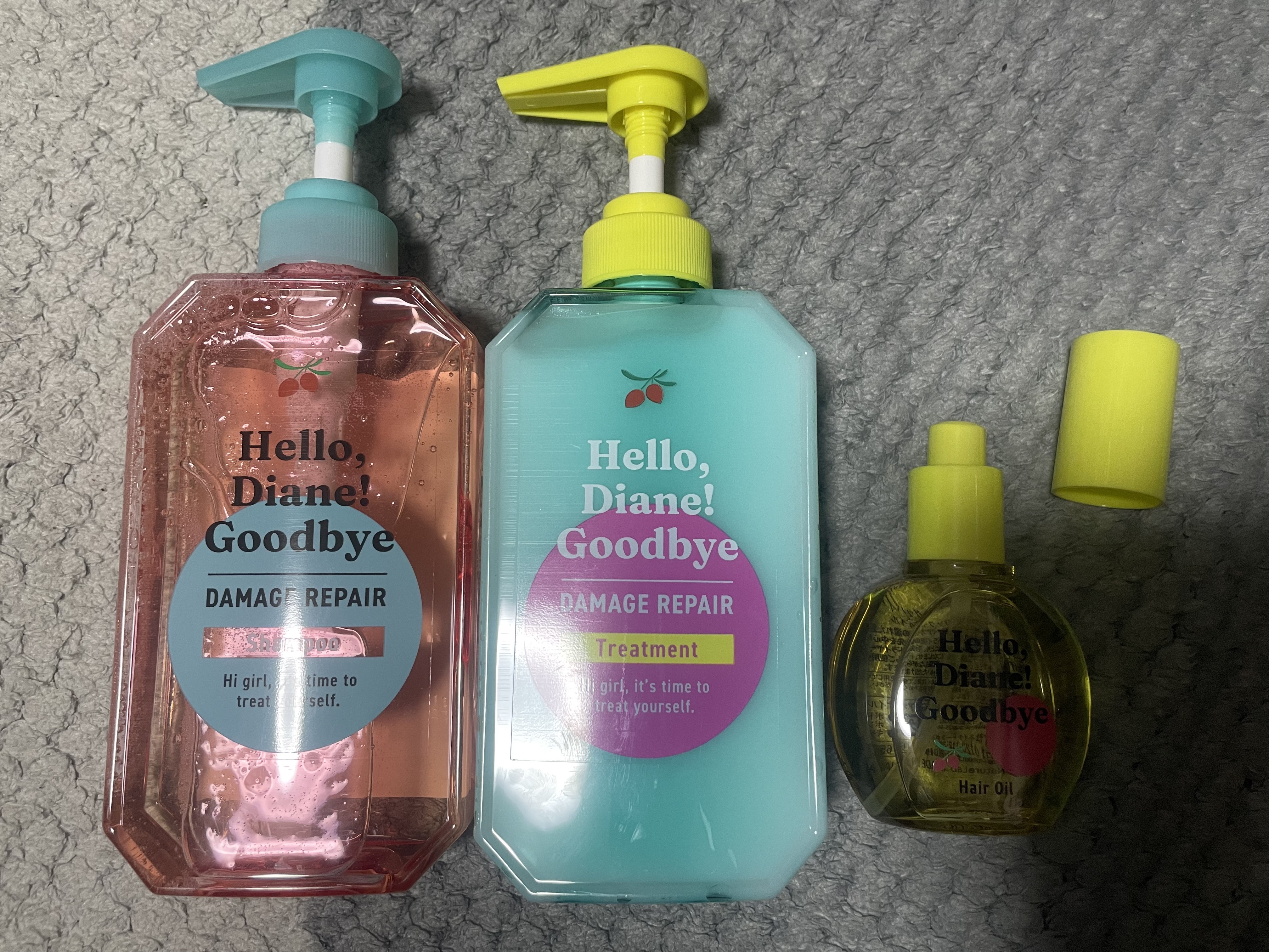 ハローダイアン グッバイ ダメージリペア シャンプー/トリートメント/ダイアン/市販シャンプーを使ったクチコミ（1枚目）