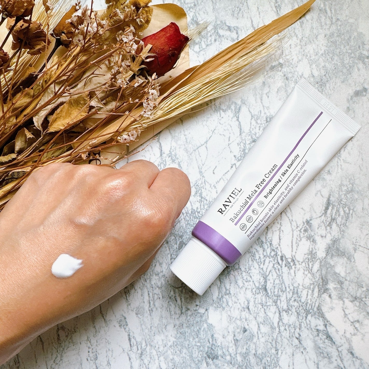 バクチオール メラフリー クリーム/RAVIEL/フェイスクリームを使ったクチコミ(2枚目)