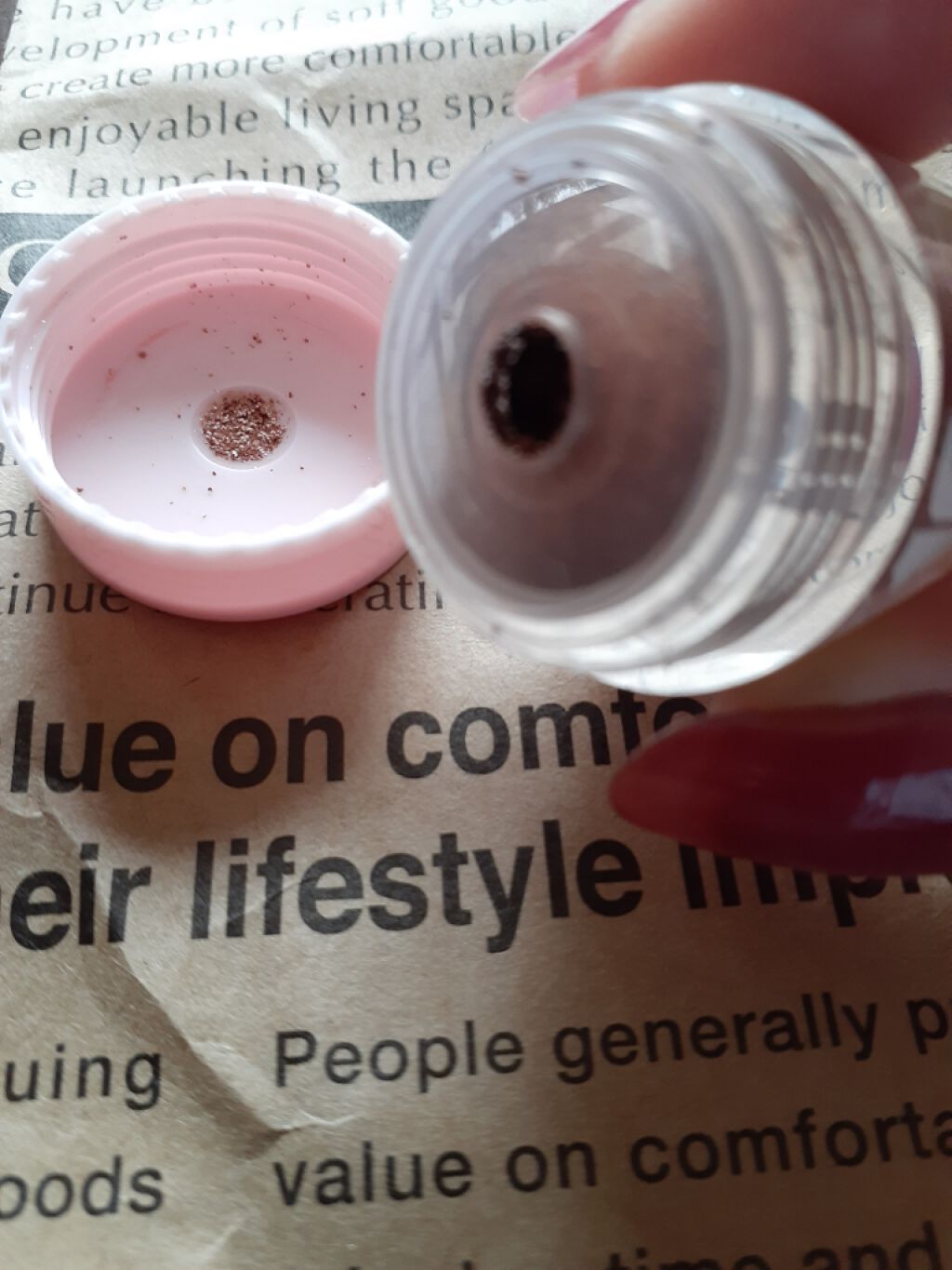 16CANDY ROCK PEAEL POWDER/16BRAND/単色アイシャドウを使ったクチコミ(2枚目)