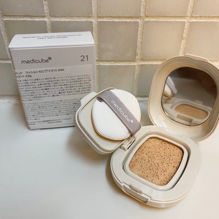 プロ グルタチオン グロウクッションファンデーション/MEDICUBE/クッションファンデーションを使ったクチコミ(2枚目)