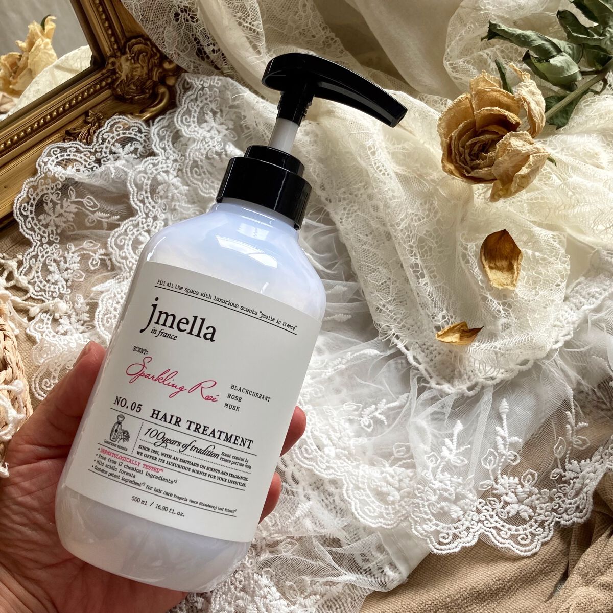 インフランス シャンプー スパークリングロゼ/トリートメント スパークリングロゼ/jmella/市販シャンプーを使ったクチコミ(5枚目)