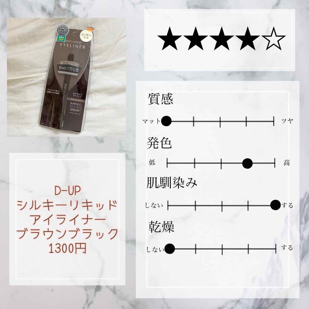 【旧品】シルキーリキッドアイライナーWP/D-UP/リキッドアイライナーを使ったクチコミ(3枚目)
