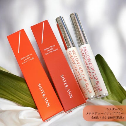 メロウデューイリップブラー 03 ピーチ メレンゲ/SISTER ANN/口紅を使ったクチコミ(1枚目)